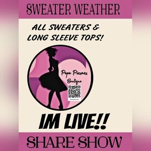 JOIN ME!! IM BACK! ALL SWEATERS AND LONG SLEEVE TOPS! TONS NWT + LOW $